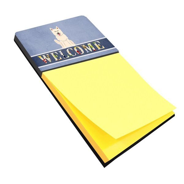 White German Shepherd Welcome Sticky Note Holder, Carolines Treasures, Mfr#: BB5626SN